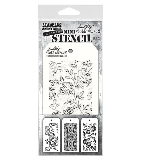 Hovedbilde Tim Holtz – Mini Layering Stencil Set #25 ...