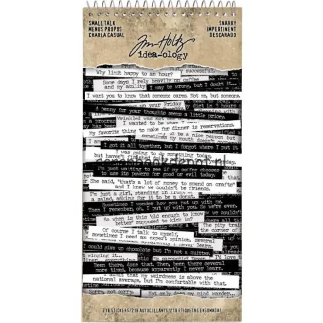 Hovedbilde Tim Holtz – Small Talk Snarky Stickers