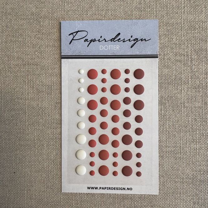 Hovedbilde Papirdesign – Dotter Vintage Rød