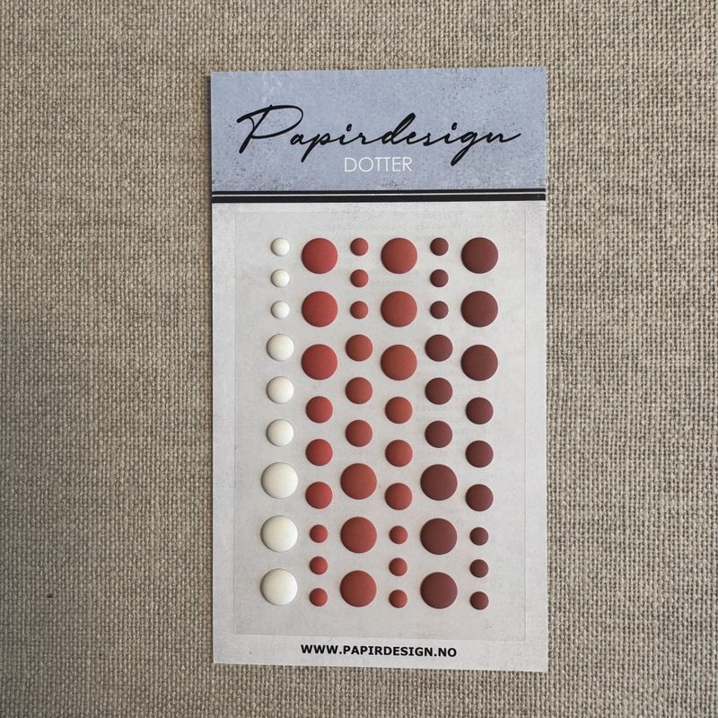 Papirdesign – Dotter Vintage Rød