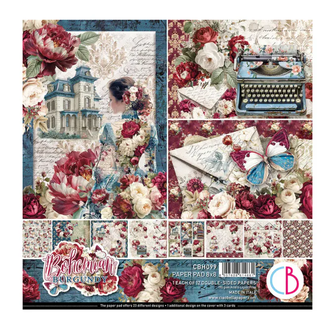 Hovedbilde Ciao Bella – Bohemian Burgundy Paper Pad ...