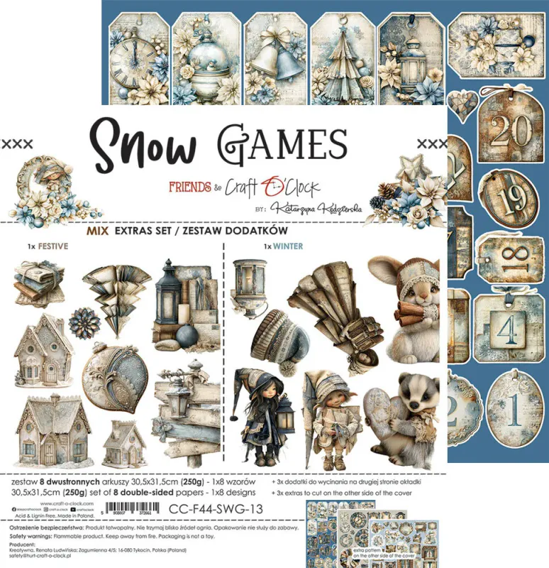 Craft O’Clock Snow Games Extras Set Mix (CC-F44-SWG-13)