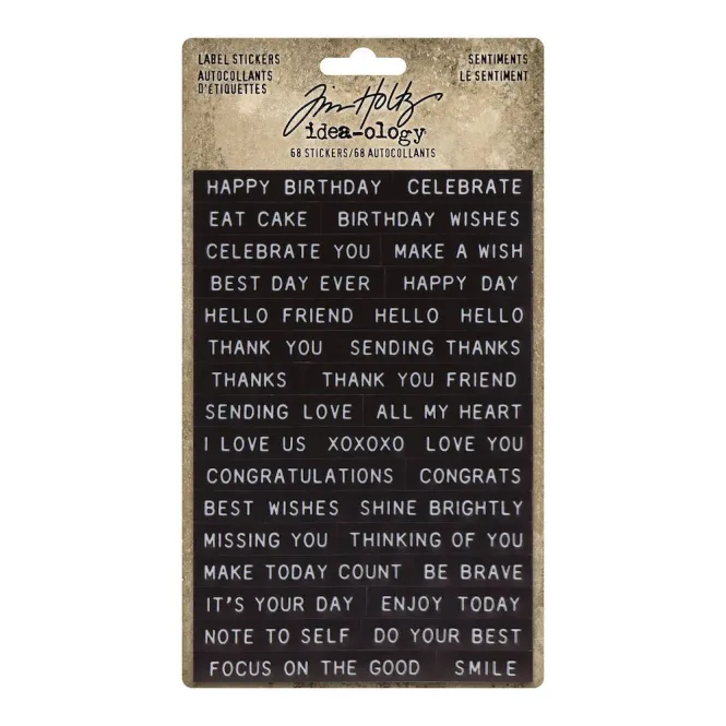 Hovedbilde Tim Holtz Idea-ology – Label Stickers ...