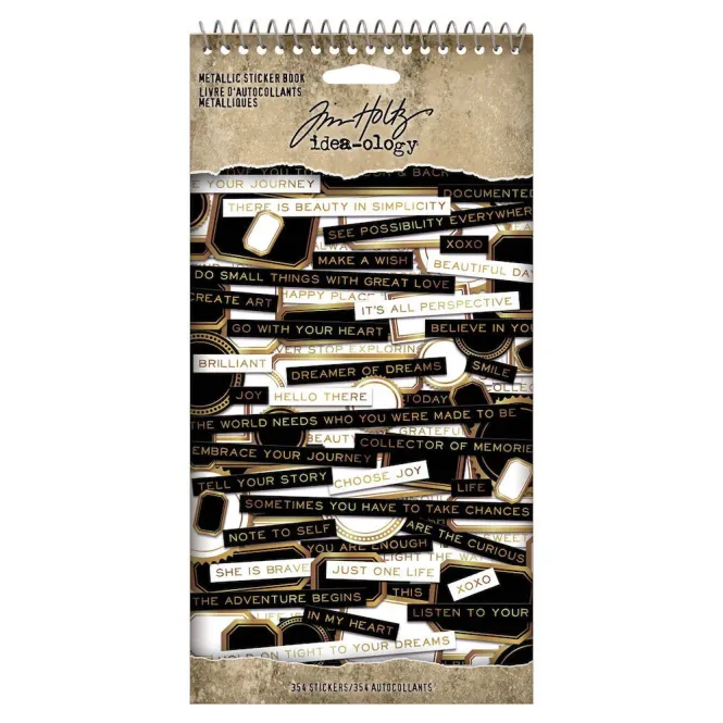Hovedbilde Tim Holtz Metallic Sticker Book
