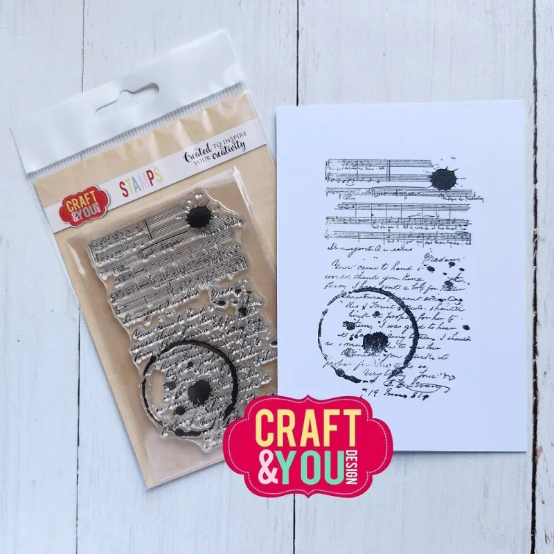 Craft & You – Stains on the Letters | Stempel 9,5 × 10 cm