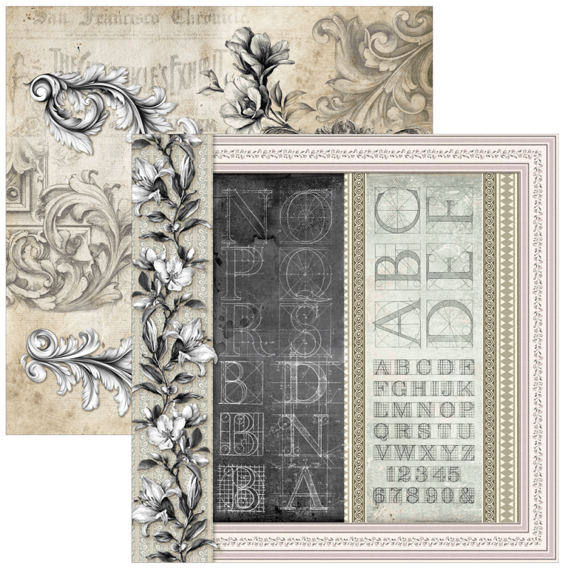Ciao Bella – Typographic Patterns Pad 12x12