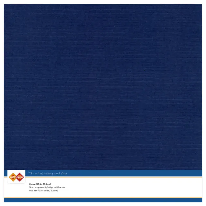 Hovedbilde Linen Cardstock – Dark Blue (30,5 × 30,5 ...