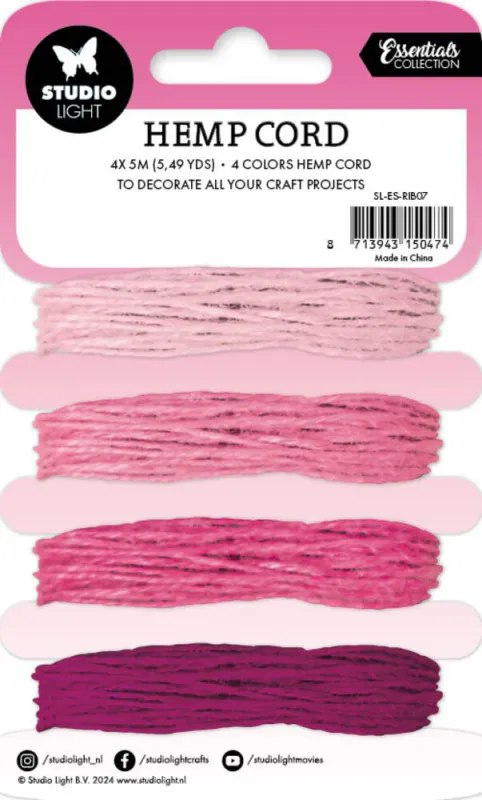 Studiolight – Hemp Cord | Shades of Pink