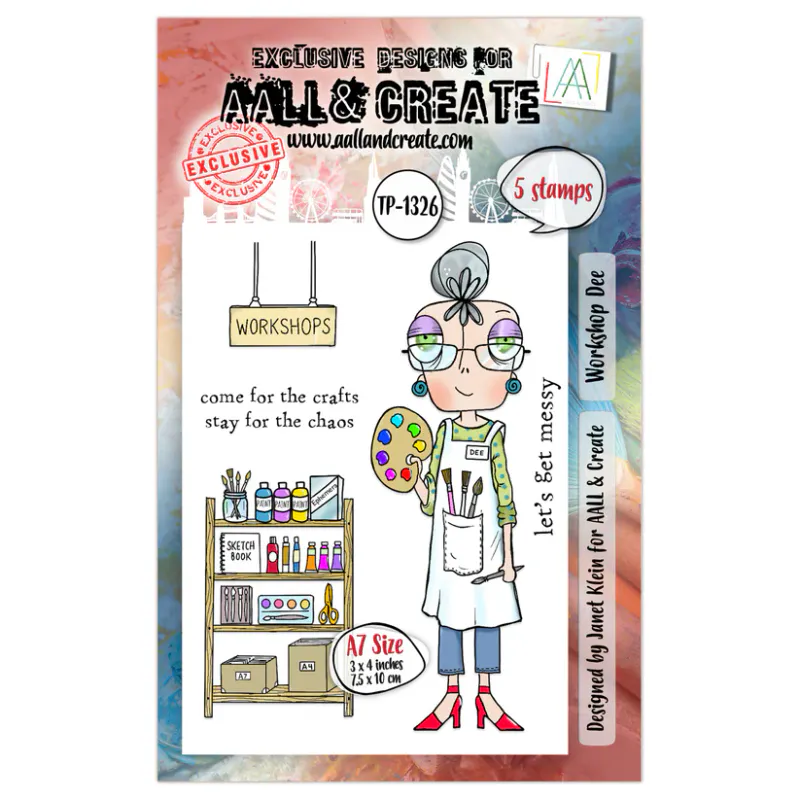 AALL & Create A7 Clear Stamp Set – Workshop Dee – TP-1326