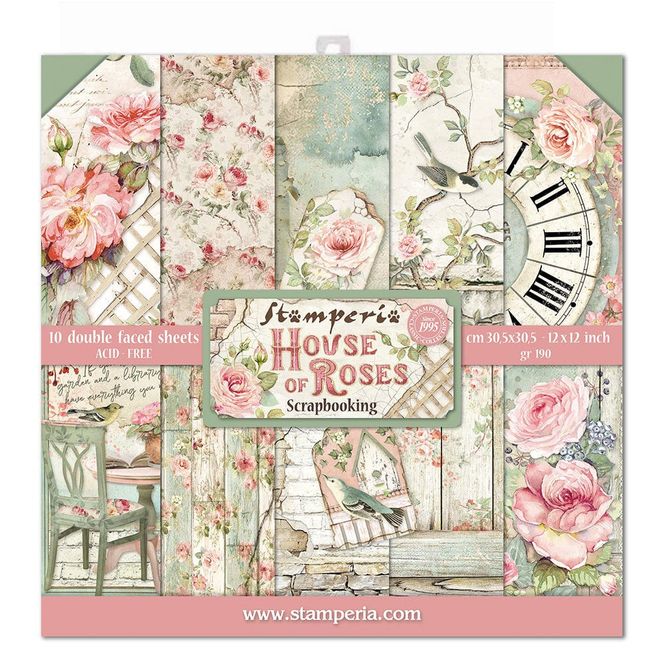 Hovedbilde Stamperia – House of Roses 12x12