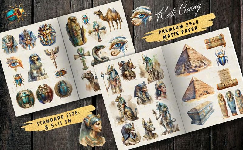 Cut and Collage Egypt Ephemera Book – Kate Curry / Poortoast