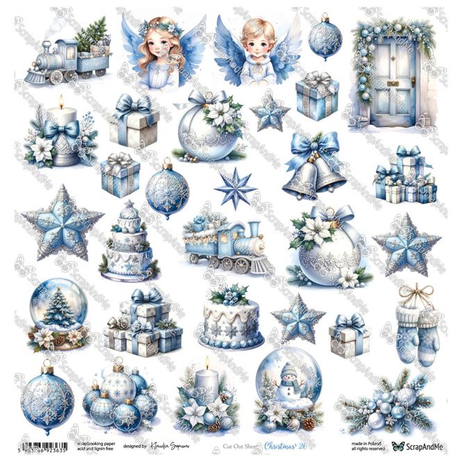 Hovedbilde ScrapAndMe – Christmas 26 – Klippeark