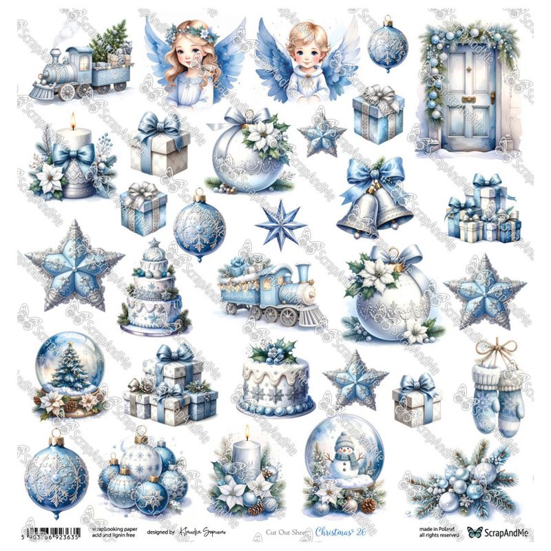 ScrapAndMe – Christmas 26 – Klippeark