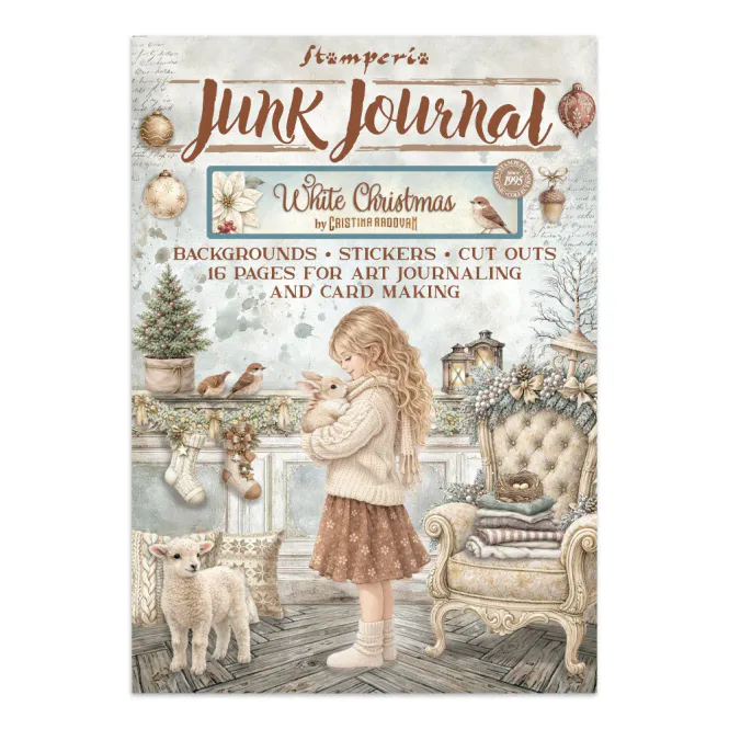 Hovedbilde Stamperia – White Christmas Junk Journal ...