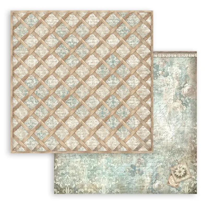 Stamperia White Christmas Backgrounds Selection Paper Pad 8 × 8