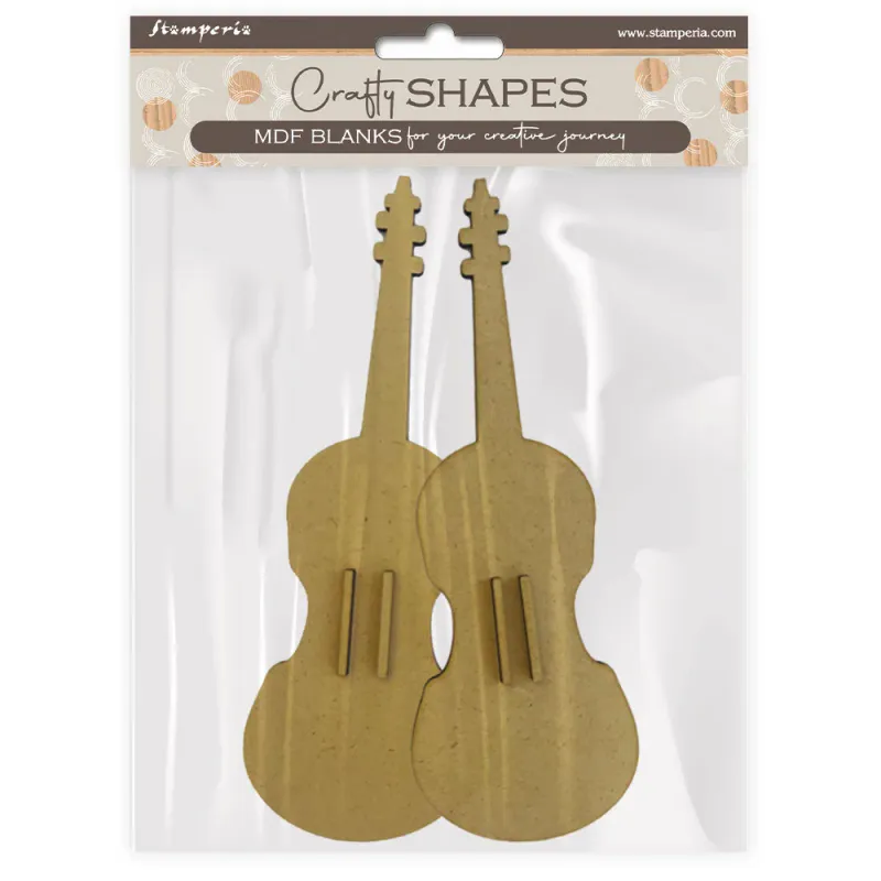 Stamperia Crafty Shapes Music Violin MDF Blanks
