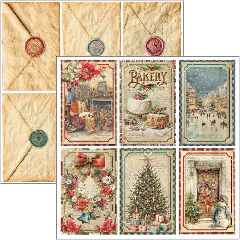 Ciao Bella - Merry & Bright - Paper Pad - 8 x 8