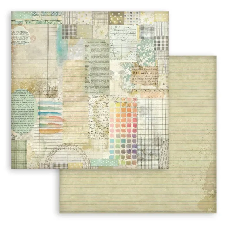 Stamperia Daisy Art Background Paper Pad 12x12