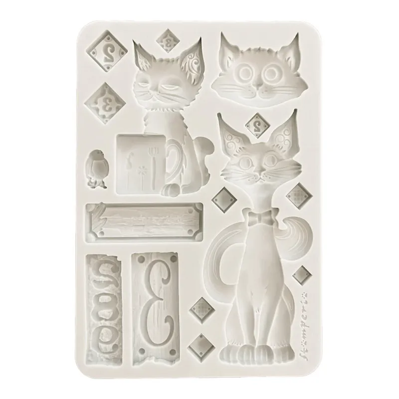 Stamperia – Furry Friends – A5 Silicon Mould Cats