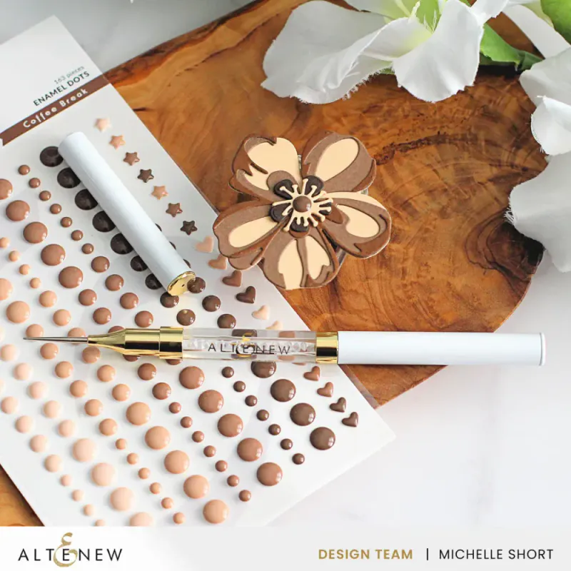 Embellishments – Coffee Break Enamel Dots