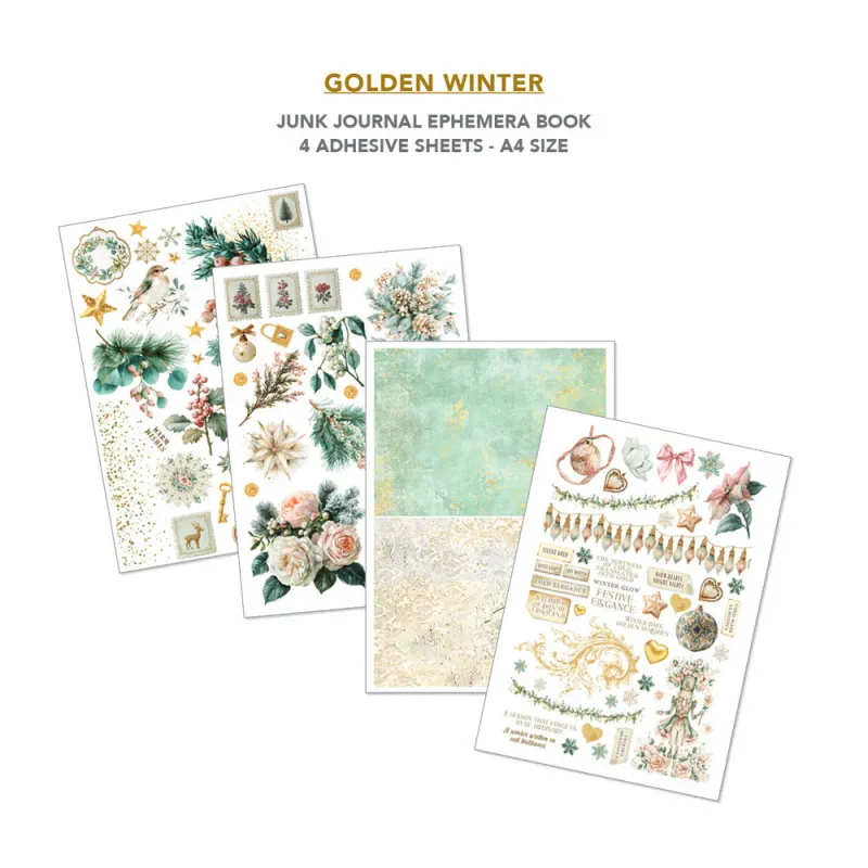 Ciao Bella - Junk Journal & Ephemera Book - Golden Winter