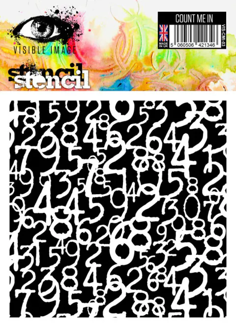 Hovedbilde Visible Image - Count Me In 6x6 Inch Stencil