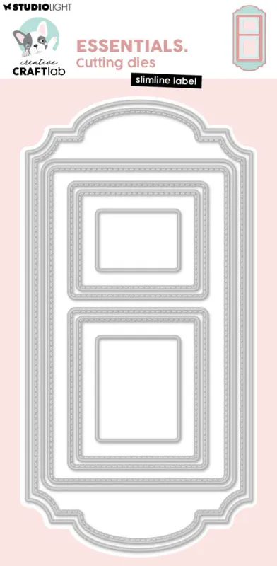 Creative Craftlab Essentials – Slimline Label dies (CCL-ES-CD1118)