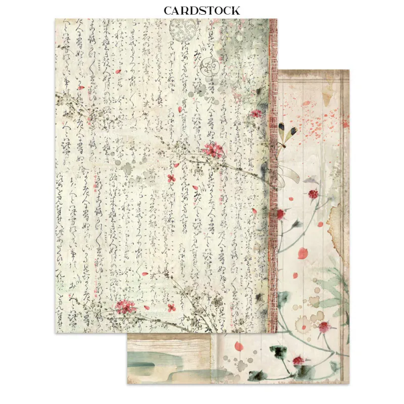 Stamperia – Oriental Garden Junk Journal – Stickers, Backgrounds & Cut Outs