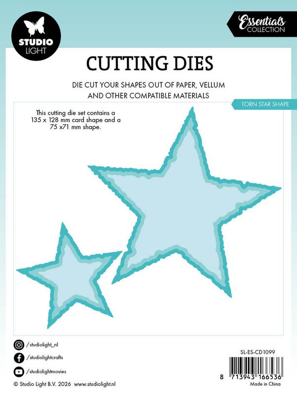 Studio Light – Torn Edge Cutting Die Star Shape