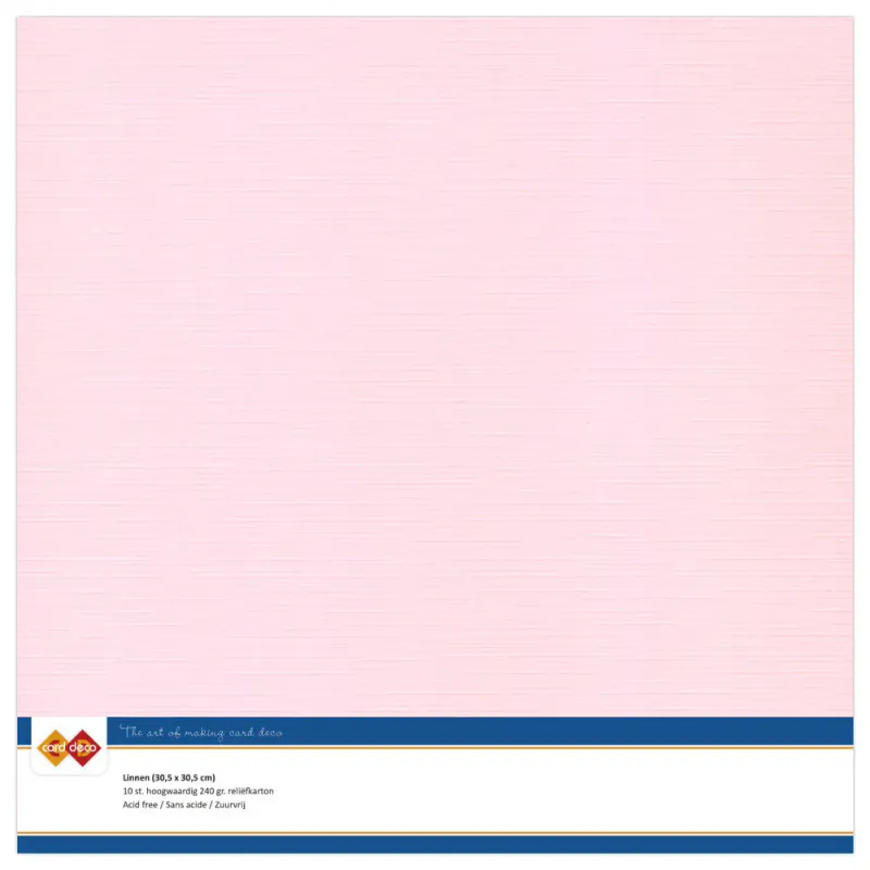 Linen Cardstock - Light Pink (30.5x30.5 10 pk)