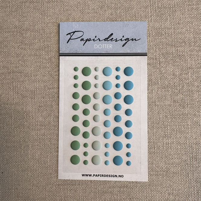 Hovedbilde Papirdesign – Dotter Grønn Matt
