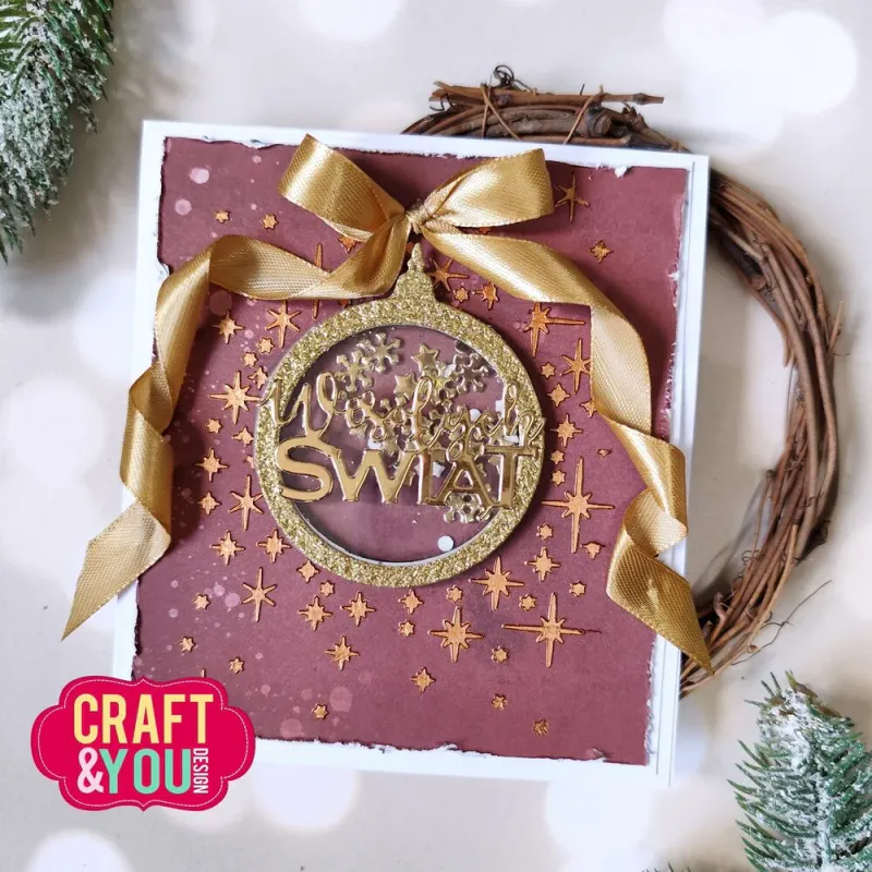 Craft & You – Sparks Wreath A6 Stencil