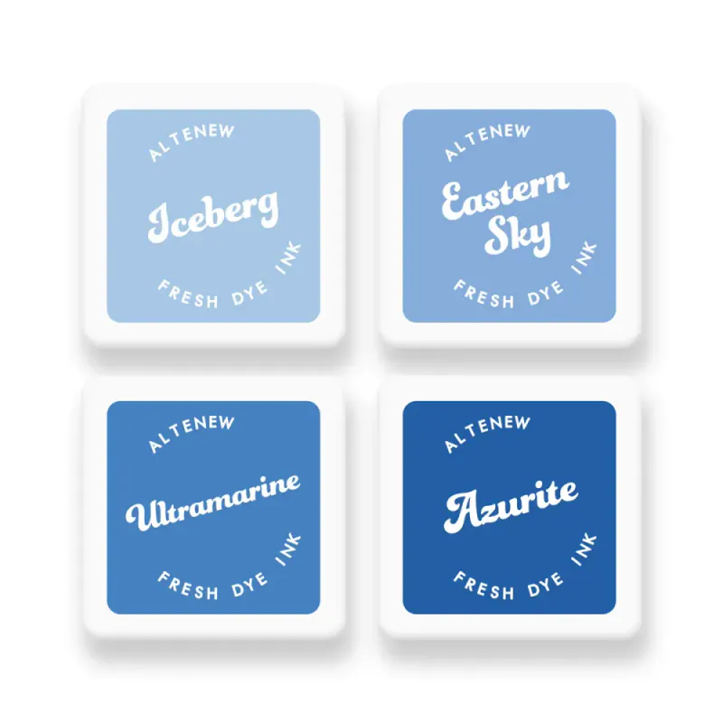 Lapis Lazuli Fresh Dye Ink Mini Cube Set