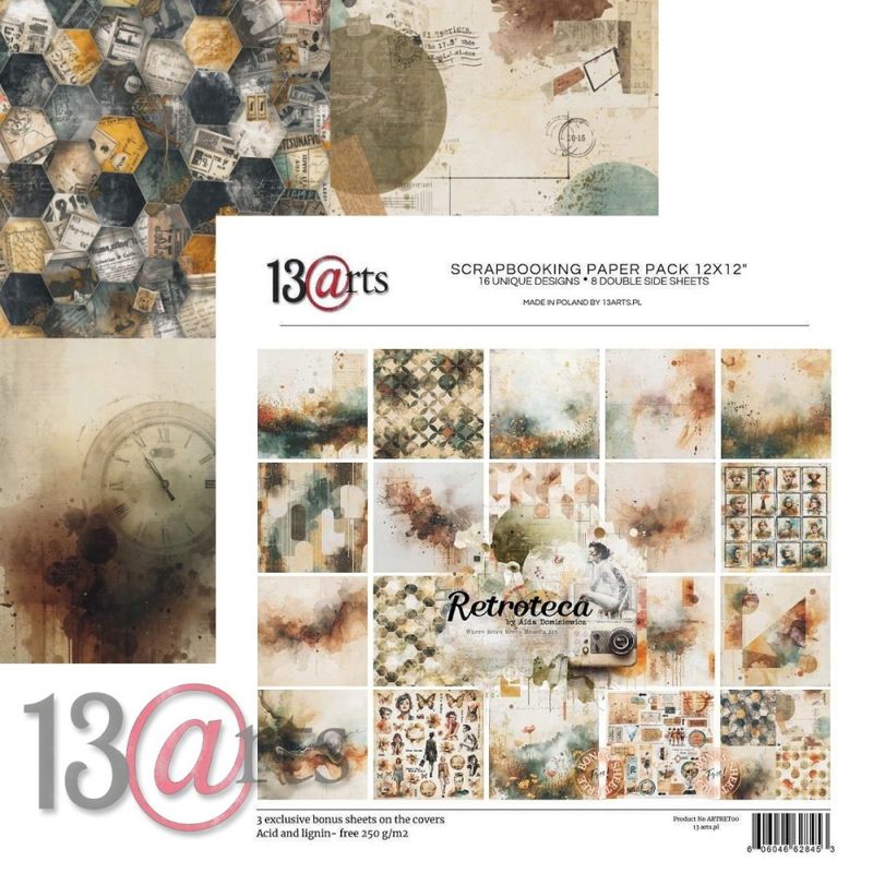 13@rt Retroteca Paper Pad 12x12