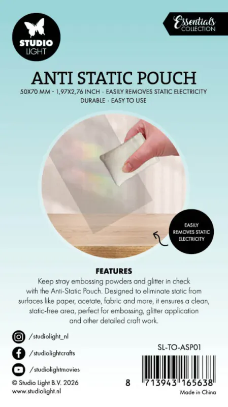 ANTI STATIC POUCH 50 × 70 MM – STUDIO LIGHT ESSENTIALS