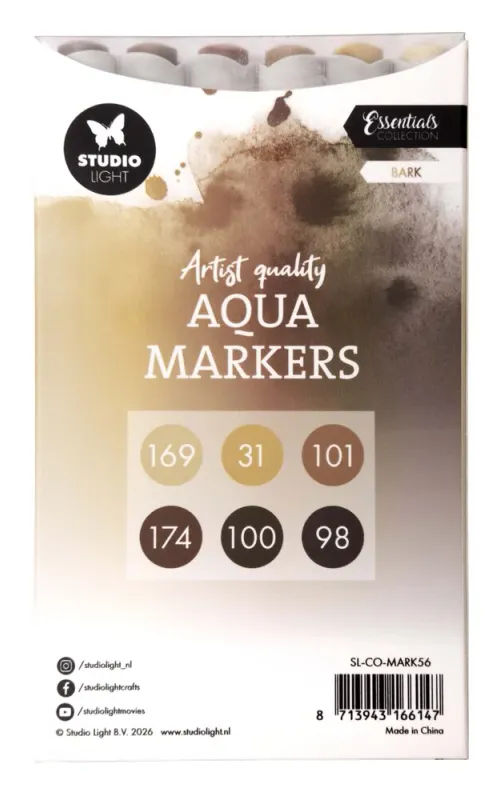 Studio Light – Aqua Markers Bark (SL-CO-MARK56)