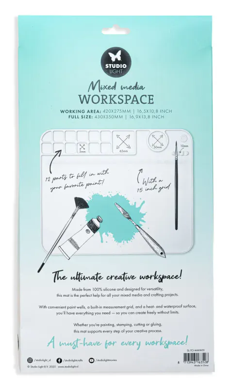 Studio Light – Mixed Media Workspace Heat Resistant & Waterproof (SL-TO-MMW01)