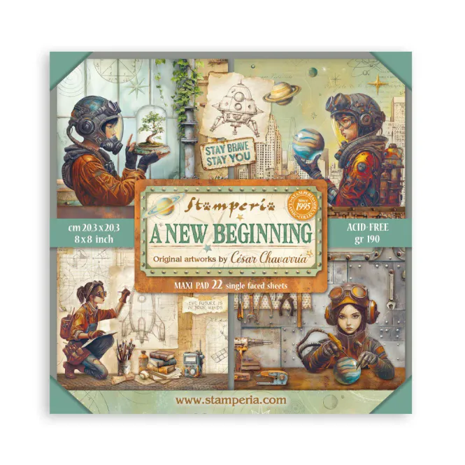 Hovedbilde Stamperia – A New Beginning 8x8