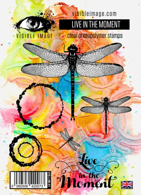 Hovedbilde Visible Image – Live In The Moment A6 Stamp ...
