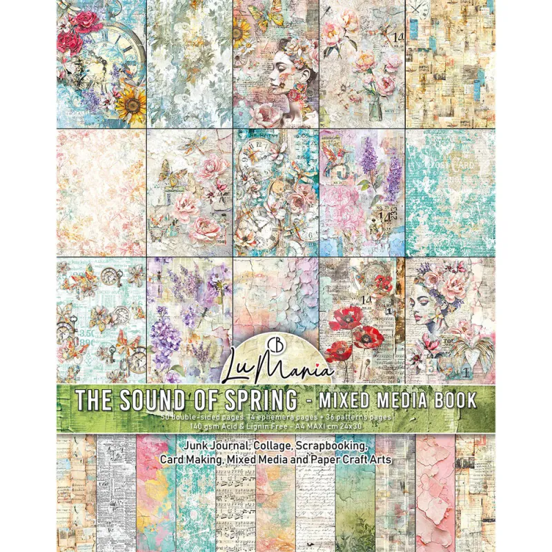 Ciao Bella – The Sound of Spring A4 Maxi Mixed Media Book