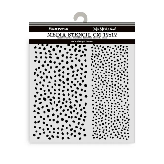 Hovedbilde Stamperia Thick Stencil – Dots Pattern ...