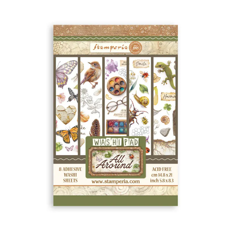 Stamperia – All Around A5 Washi Pad (8 ark)