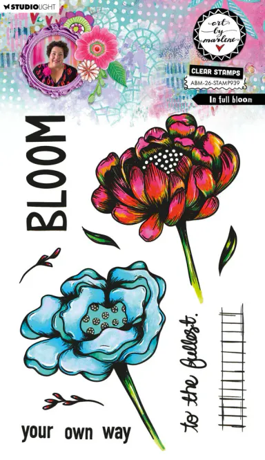 Hovedbilde Art By Marlene – In Full Bloom Clear Stamp