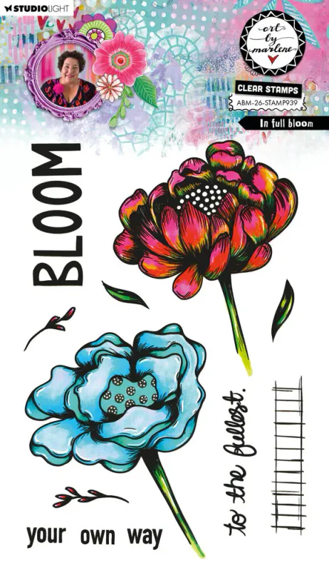 Art By Marlene – In Full Bloom Clear Stamp