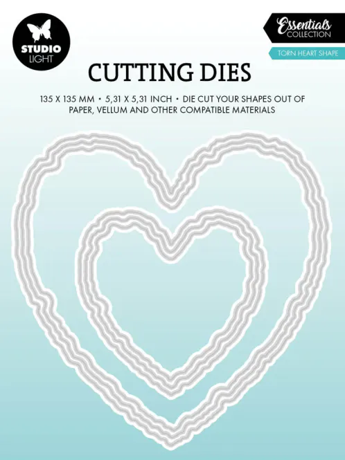 Hovedbilde Studio Light – Torn Edge Cutting Die Heart ...